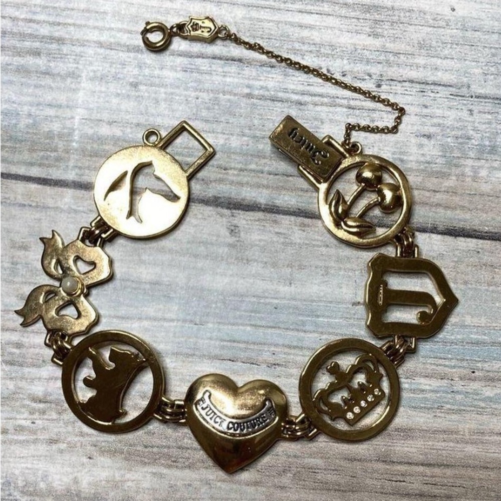 Juicy Couture Gold Charm Bracelet